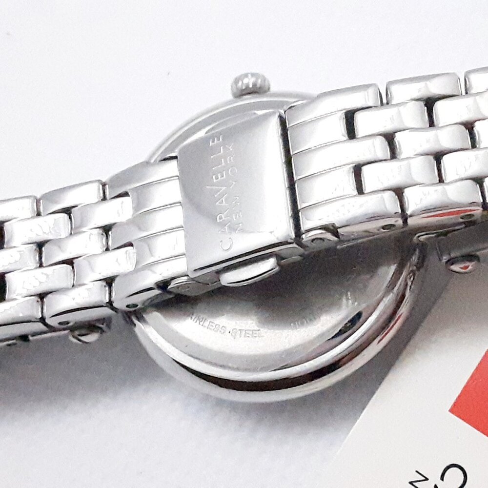 NEW With Tags Authentic Bulova Ladies Silver Tone and cz Watch - Picture 8 of 15
